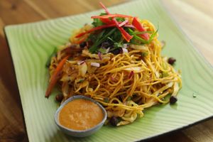 Vegan CHOWMEIN at Momo Central Brunswick in Brunswick