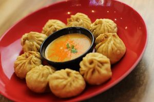 Vegan crunchy momo at Momo Central Brunswick in Brunswick