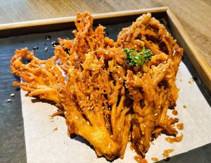 Well fried enoki mushroom at Sushi Kitchen - Bukit Jalil in Kuala Lumpur