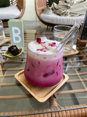 Beetroot Latte at Kia Ora Café in Koh Phangan