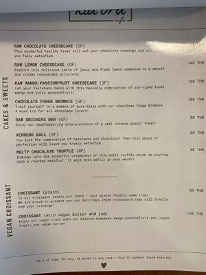 Menu Sept 2023  at Kia Ora Café in Koh Phangan