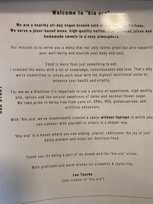 Thanks Lea!  at Kia Ora Café in Koh Phangan