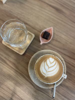 Flat white   at Kia Ora Café in Koh Phangan