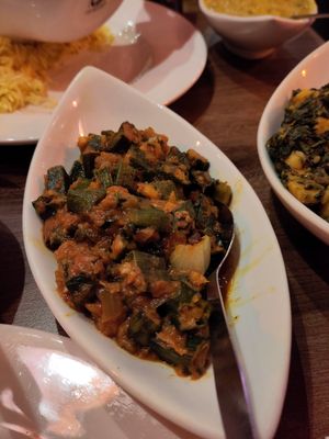 Bhindi bhaji at Everest Brasserie in Salisbury