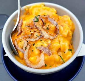 Mac and cheese at Blossom & Root Kitchen in Danville