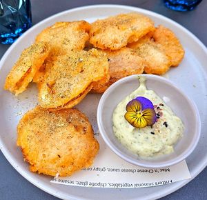 Lemon chips starter at Blossom & Root Kitchen in Danville