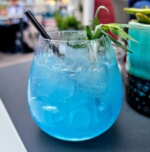 "The Mermaid" mocktail at Blossom & Root Kitchen in Danville