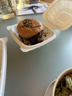 Mushroom sandwich  at Blossom & Root Kitchen in Danville