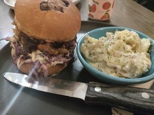 Fungi sandwich at Blossom & Root Kitchen in Danville