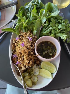Lettuce cups entree  at Blossom & Root Kitchen in Danville