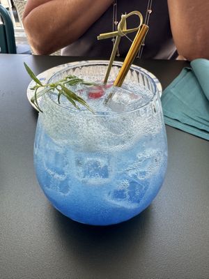 Mermaid Mocktail  at Blossom & Root Kitchen in Danville