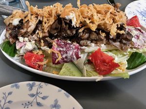 Mushroom Steak Salad  at Blossom & Root Kitchen in Danville