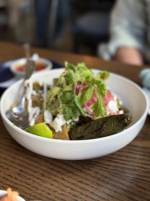 Chilaquiless  at Blossom & Root Kitchen in Danville