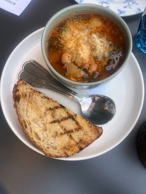 Soup so good!!  at Blossom & Root Kitchen in Danville