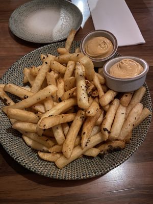 Truffle fries  at Hotel Royal in Torrensville