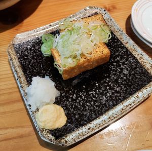 Vegan Tofu Side dish at Gensoba Shingari in Tokyo