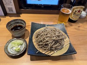Cold Soba  at Gensoba Shingari in Tokyo