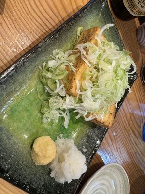 Fried Tofu  at Gensoba Shingari in Tokyo