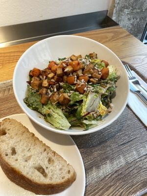 Tofu salad with sweet patato  at Paradiso  in Graz