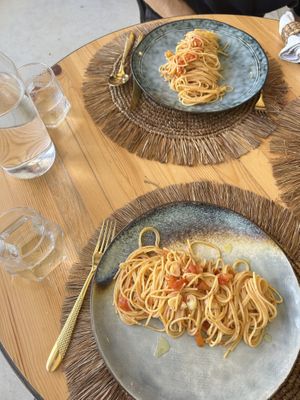 spaghetti fresca  at Bliss in Siargao