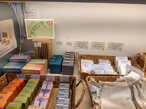 Vegan soaps and household items. at Planet Us in Incheon