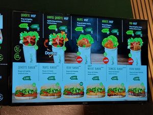 Choice of wraps and burgers at VeganLand in Neu-ulm