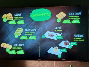 Choice of desserts (only some of them are vegan) at VeganLand in Neu-ulm