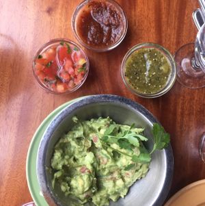 guac and salsas  at Reposado in Palo Alto