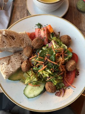 salad with falafel  at Klara in Hanau