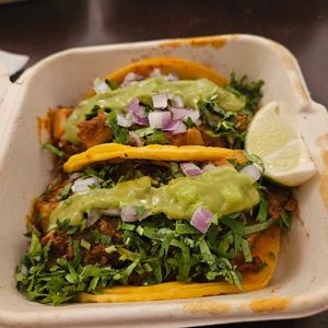 Tacos at El Compa Vegano in San Fernando