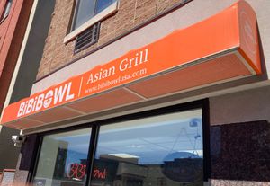 Front at BiBiBowl Asian Grill in Ithaca