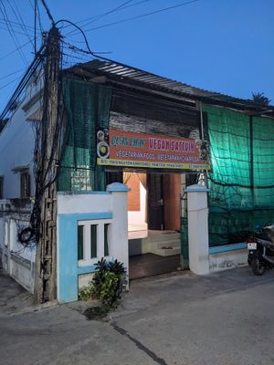 From the outside  at Vegan Sattvik in Mui Ne