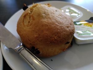 Fruit scone (March 2024) at Crook Hall and Gardens in Durham