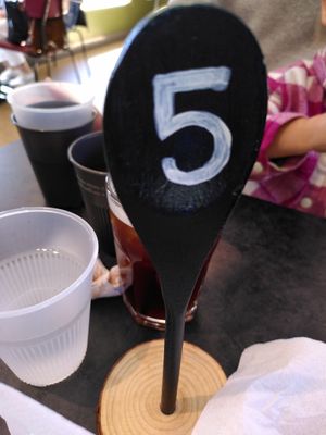 Table number (May 2025) at Crook Hall and Gardens in Durham