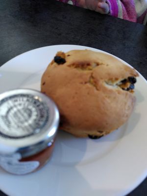 Fruit scone with jam (May 2025) at Crook Hall and Gardens in Durham
