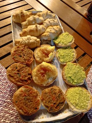 Mixed crostini at Home Restaurant da Susanna in Teramo