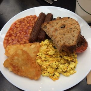 full English breakfast  at The Gallery Cafe in East London