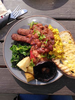 Full English breakfast at The Gallery Cafe in East London