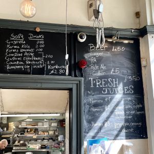 Drinks Menu  at The Gallery Cafe in East London