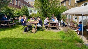 Back Garden  at The Gallery Cafe in East London