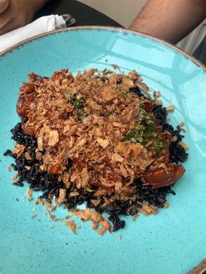 Yup… I don’t know. That amount of fried onions would last me months.  at The Gallery Cafe in East London