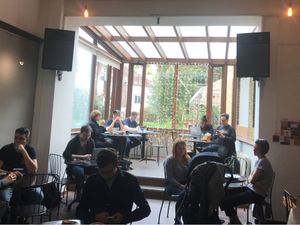 Inside at The Gallery Cafe in East London