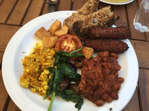 english breakfast  at The Gallery Cafe in East London