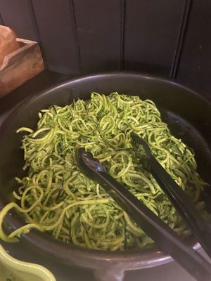 Squash with pesto  at St.Croix-huset Vegetarkafé in Fredrikstad