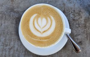 Cappuccino with oat milk at Kaffeehaus Viktor Seefeld in Seefeld In Tirol