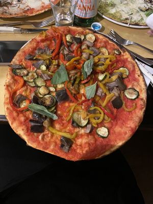 Pizza con verdure fritte   at Crocca - Torino Via Madama Cristina in Turin