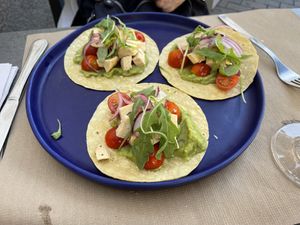 Tacos poke  at Umami Poke in Pontevedra