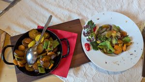 Gemüse-Gröstl at Sommelier Gottfried Steiner - Gasthaus Großvenediger in Lienz