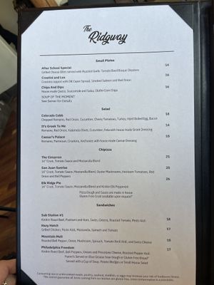   at Four Corners Cafe in Ridgway