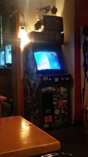 Maquinita para jugar at Zombie Bar in Madrid